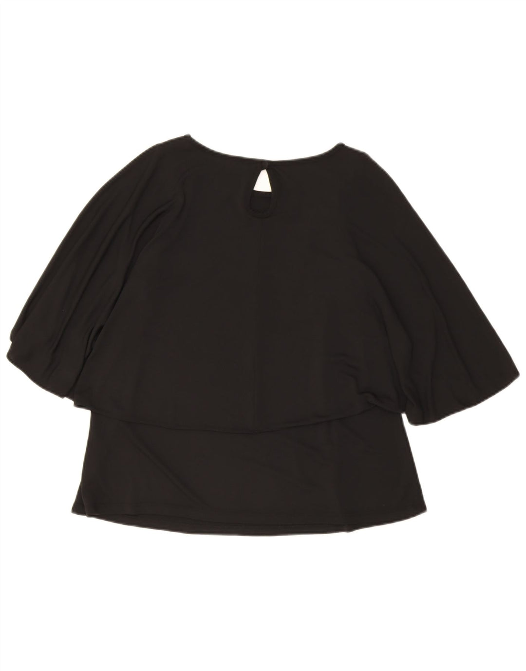 Topshop Camicetta a pipistrello da donna Top UK 10 Small Poliestere nero