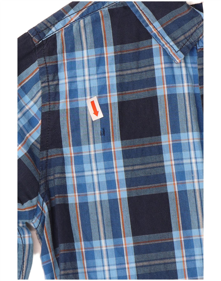 Camicia Esprit per ragazzi 8-9 anni in cotone a quadri blu