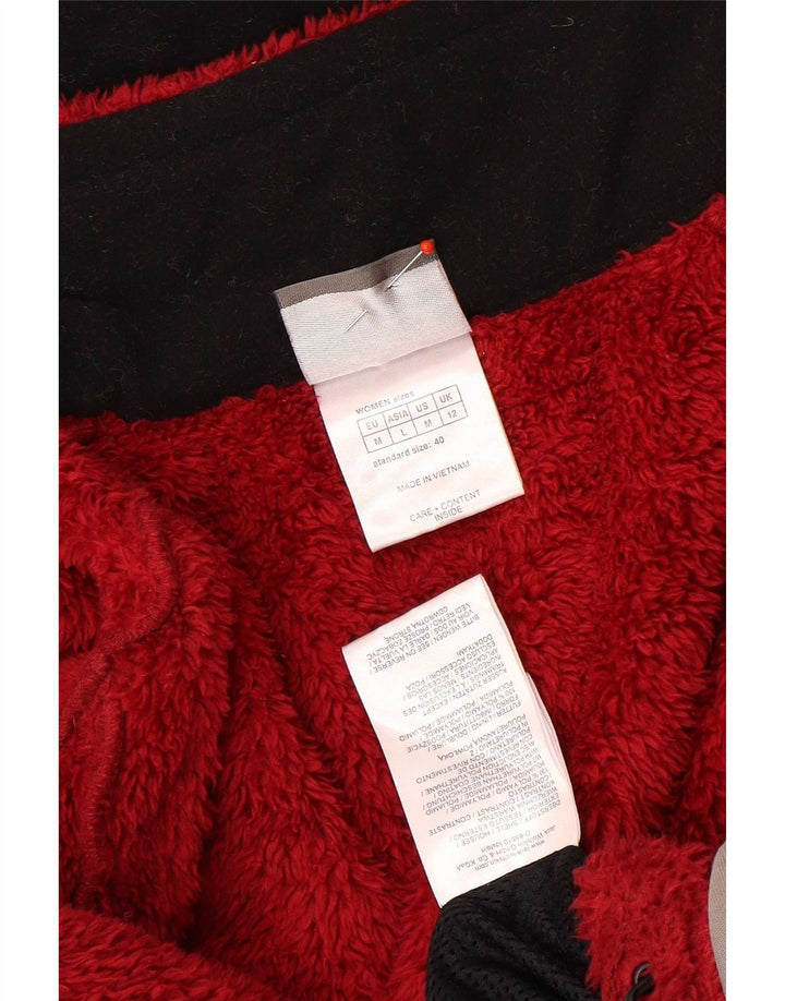 Giacca a vento con cappuccio da donna Jack Wolfskin UK 12 Medium Red Colourblock