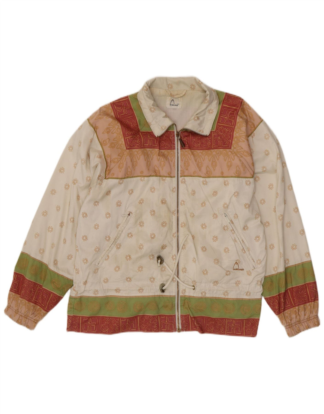 Giubbotto bomber da donna HEAD UK 20 2XL bianco floreale