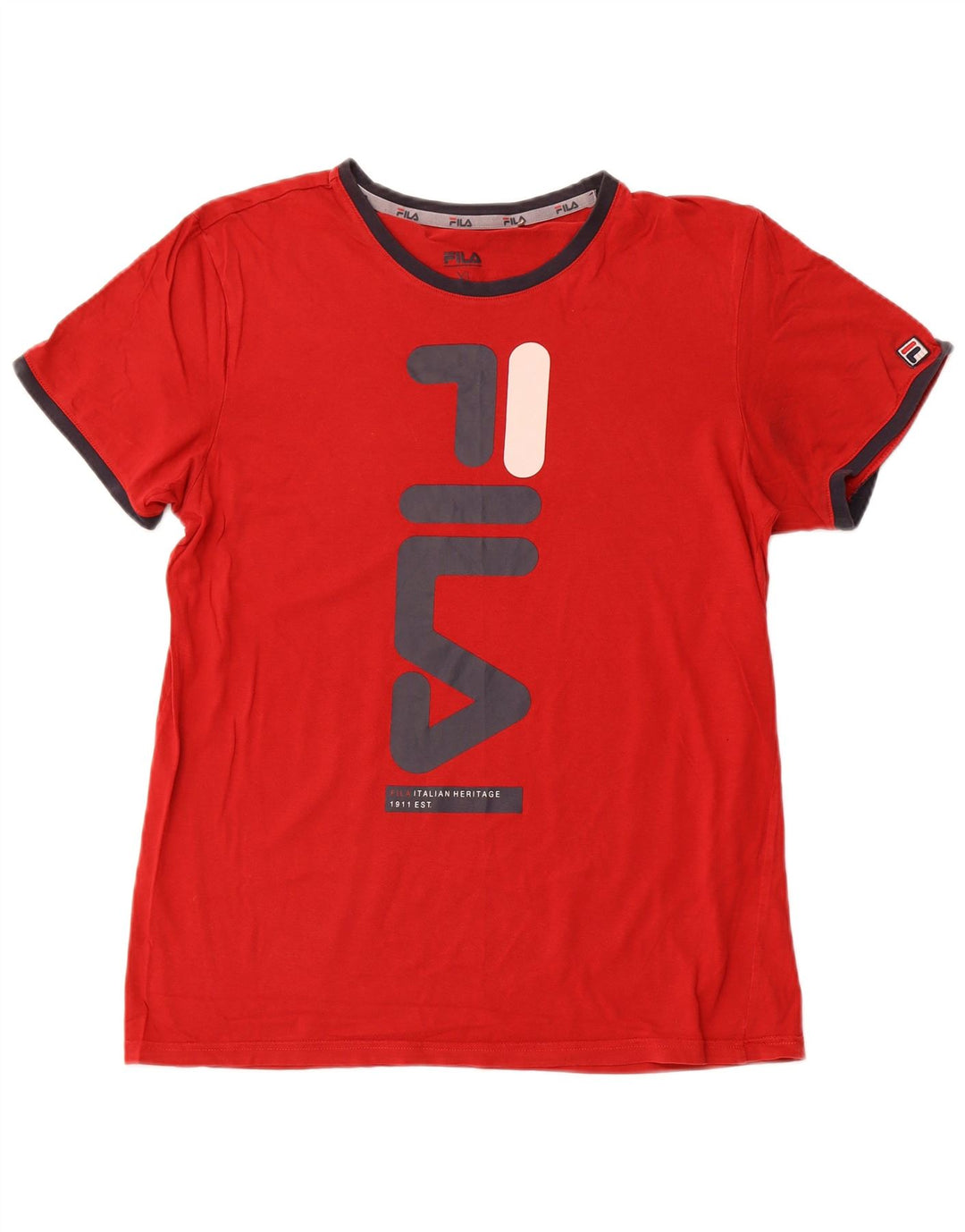 T-shirt grafica da donna FILA Top UK 18 XL Rossa