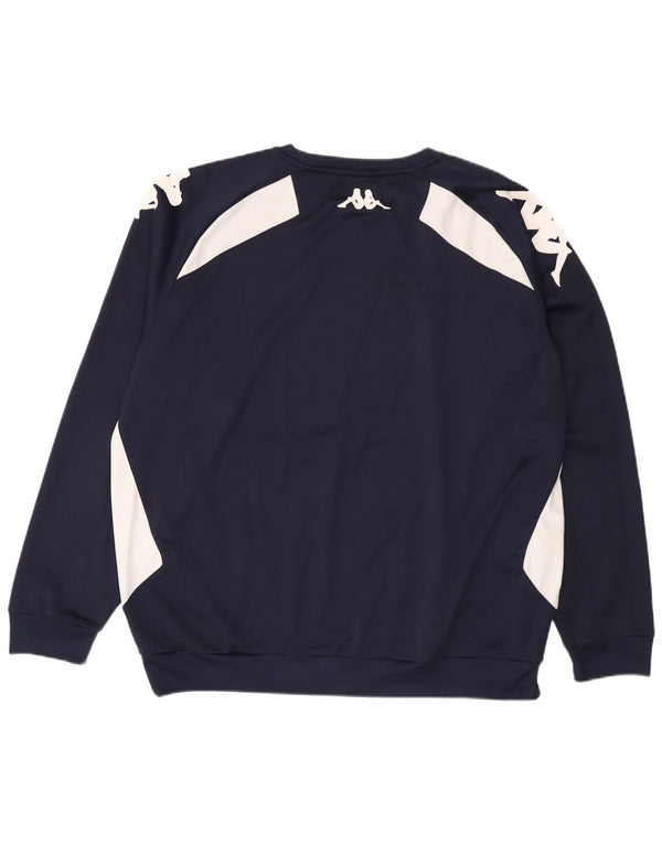 Felpa Kappa da uomo maglione 3XL blu navy color block