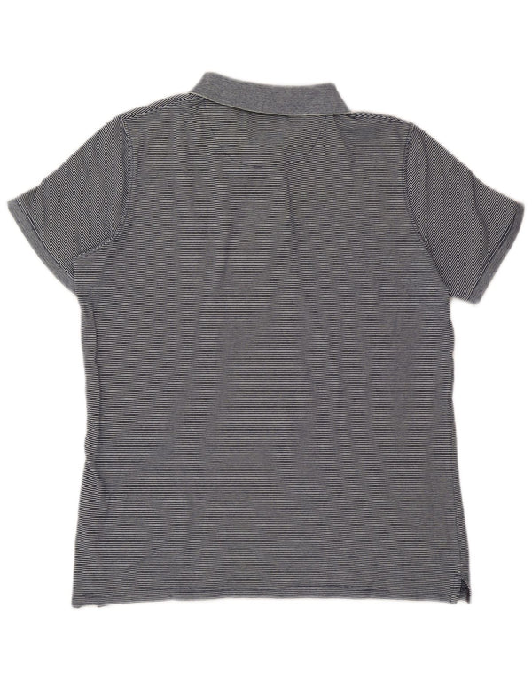 Polo Carrera da uomo vestibilità regolare, grande in cotone gessato blu navy