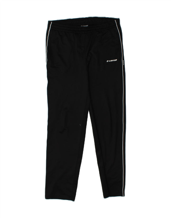 LOTTO Mens Tracksuit Trousers Large Black Polyester Vintage Lotto and Second-Hand Lotto from Messina Hembry 