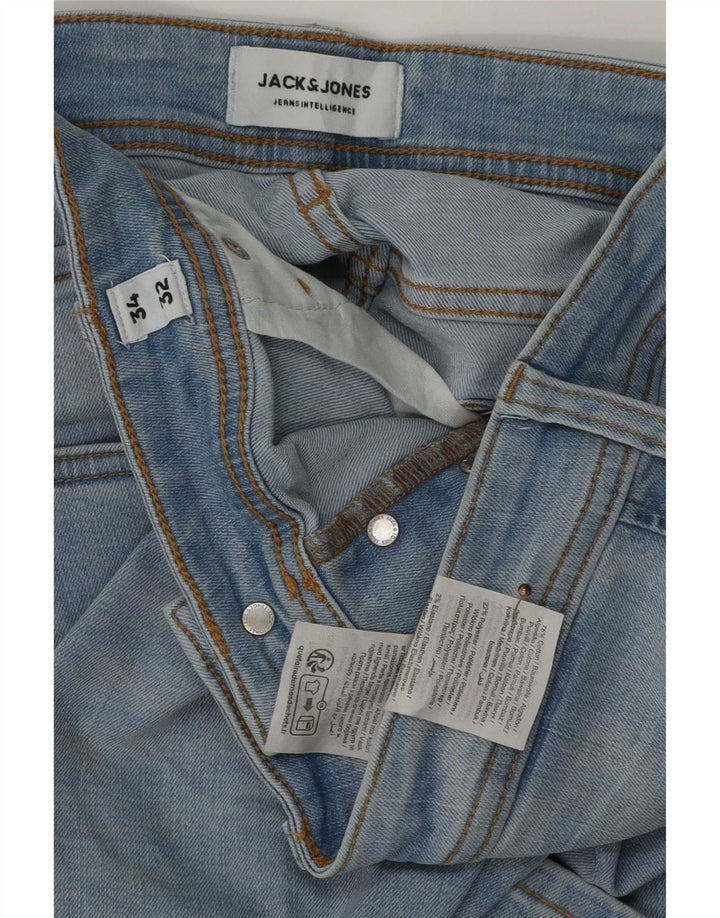 Jeans slim da uomo Jack & Jones W34 L32 cotone blu
