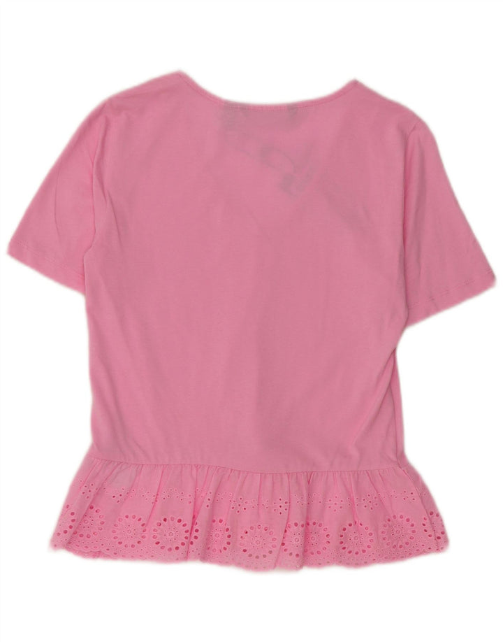 T-shirt da donna con motivo astratto Vero Moda Top UK 6 XS cotone rosa