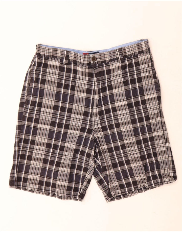 Pantaloncini chino da uomo Chaps W30 medio blu navy a quadri