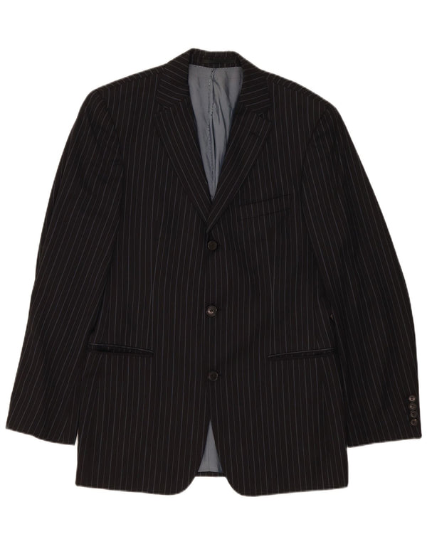 Giacca blazer da uomo Vitale Barberis Canonico UK 40 grande gessato nero