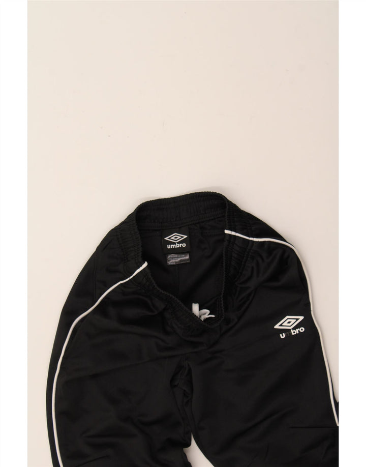 UMBRO Boys Tracksuit Trousers 10-11 Years  Black Polyester Vintage Umbro and Second-Hand Umbro from Messina Hembry 