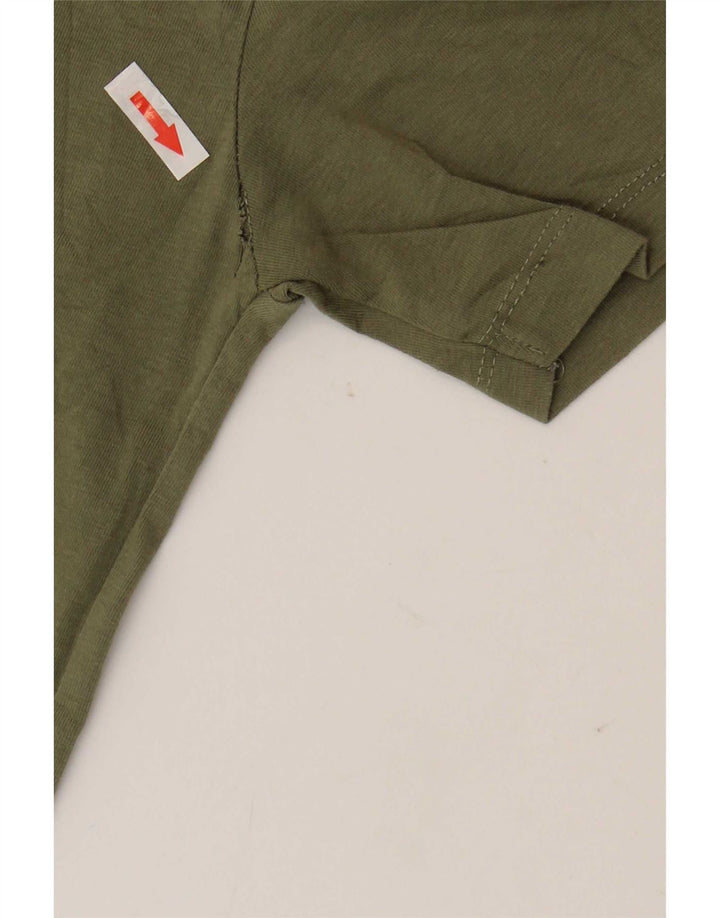 T-shirt Zara da uomo Top media kaki