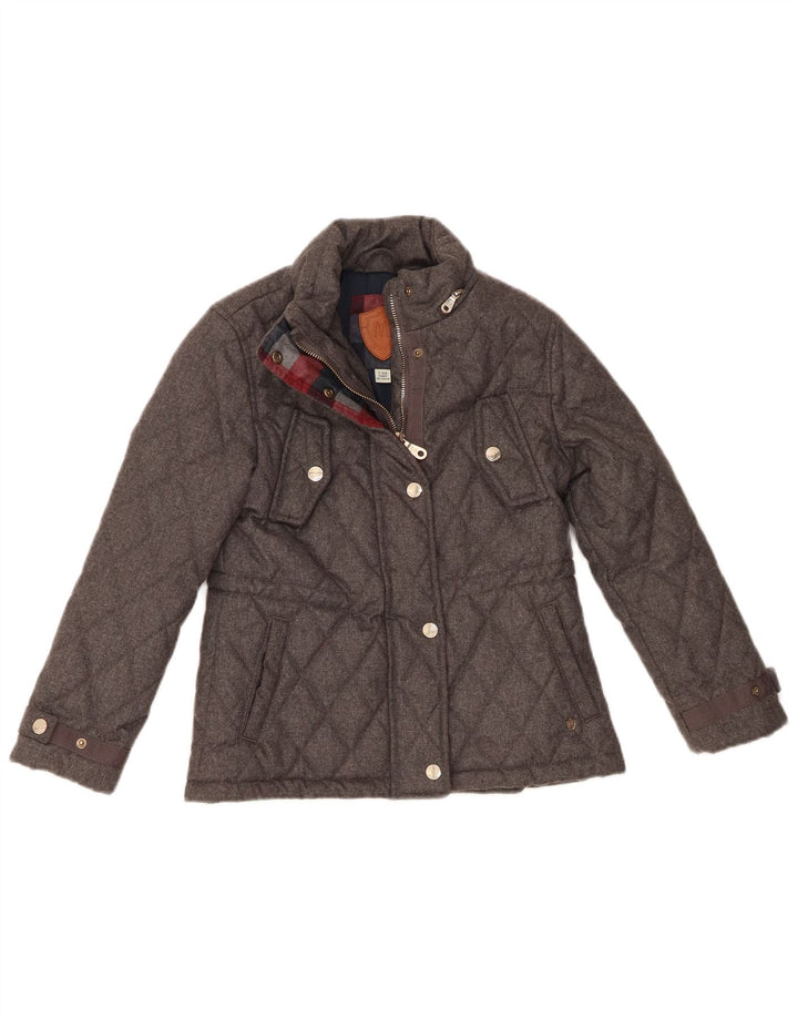 Giacca trapuntata per bambina Massimo Dutti 7-8 anni in poliestere grigio