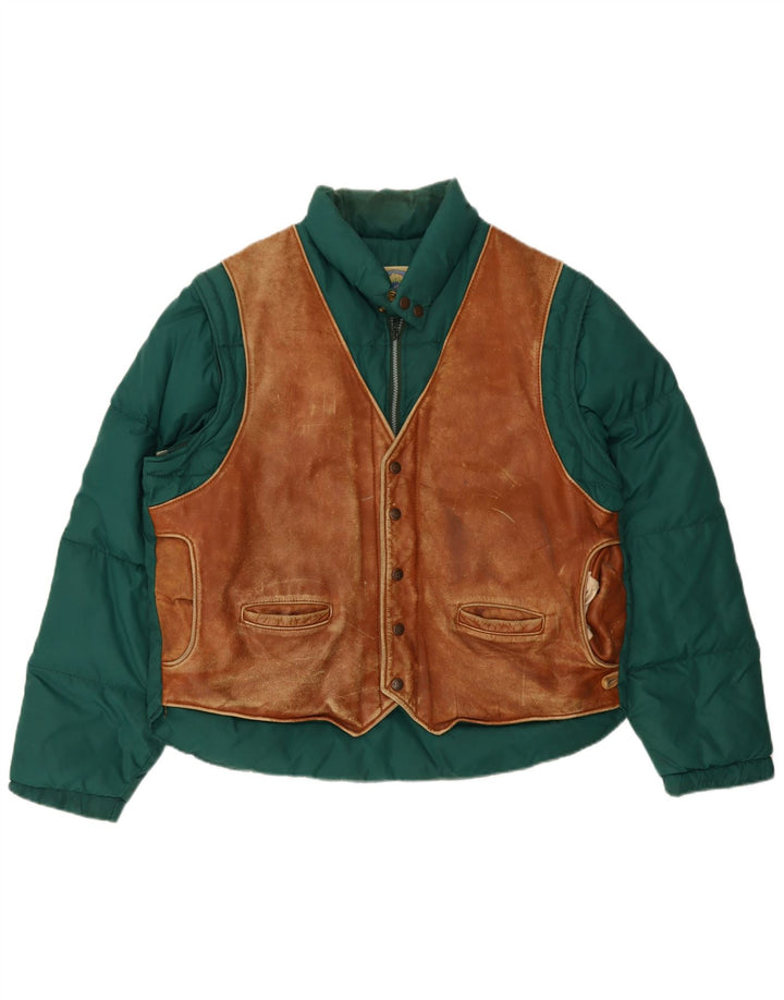Giacca imbottita da uomo Charro IT 48 Colorblock verde medio