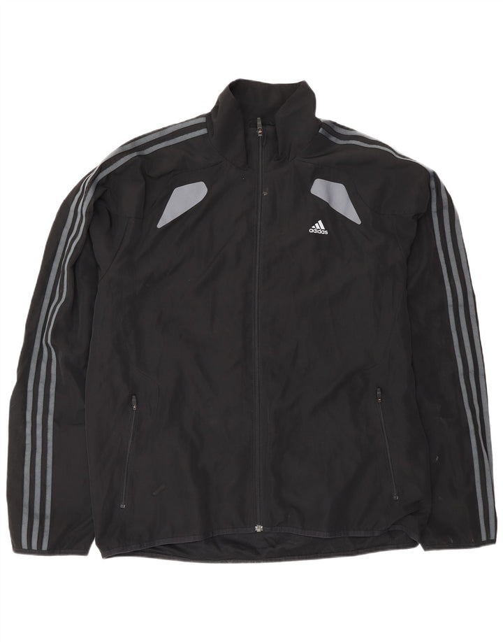 Giacca da allenamento Adidas Climacool da uomo grande color block nero