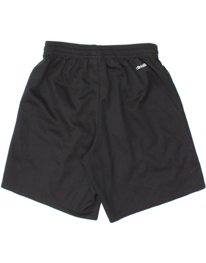 ADIDAS Boys Climalite Sport Shorts 9-10 Years Black Polyester Vintage Adidas and Second-Hand Adidas from Messina Hembry 