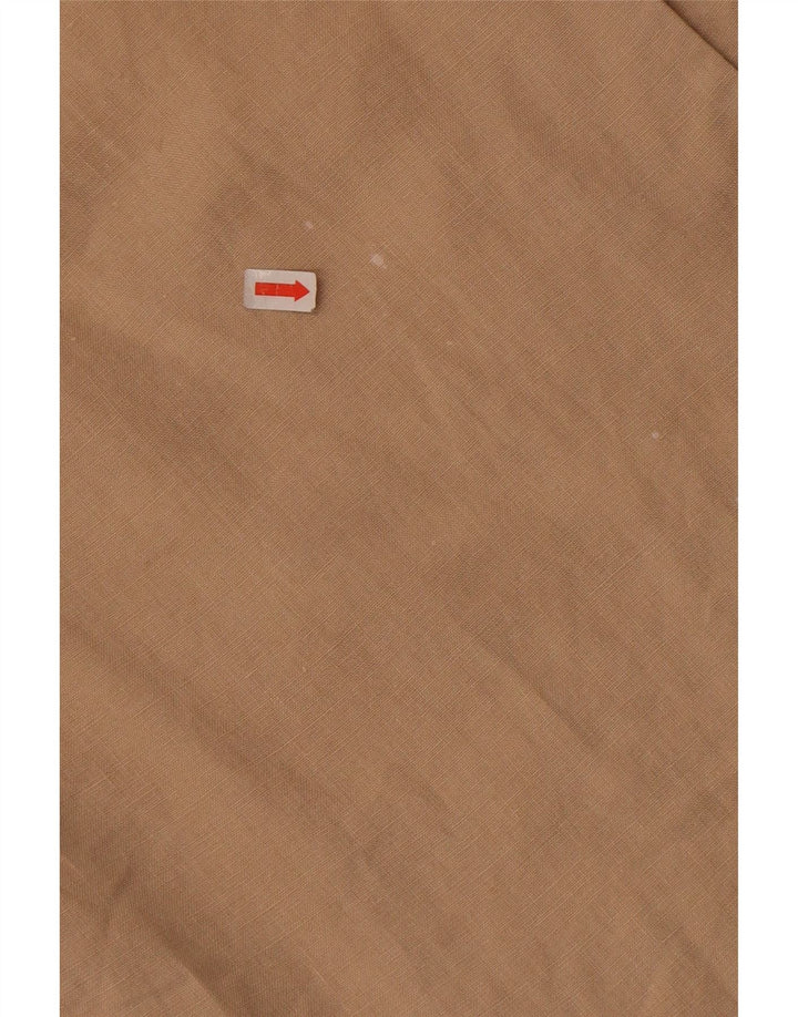 Gonna lunga a vita alta da donna Benetton IT 42 media W26 Lino beige