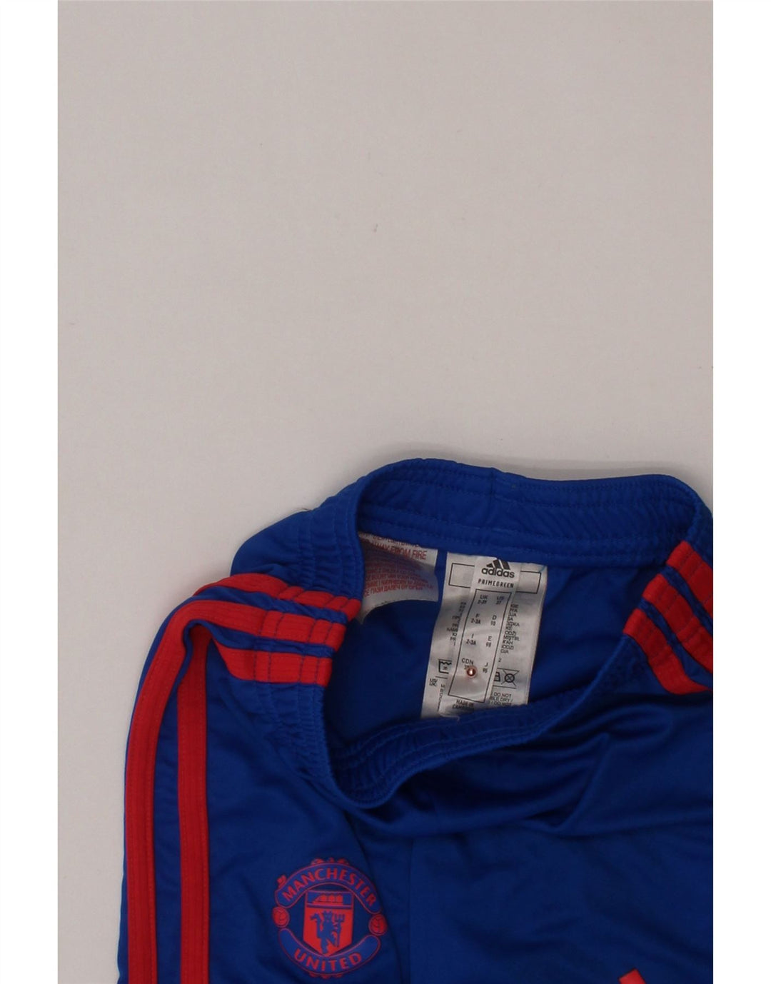 Pantaloncini sportivi ADIDAS da ragazzo Manchester United 2-3 anni in poliestere blu
