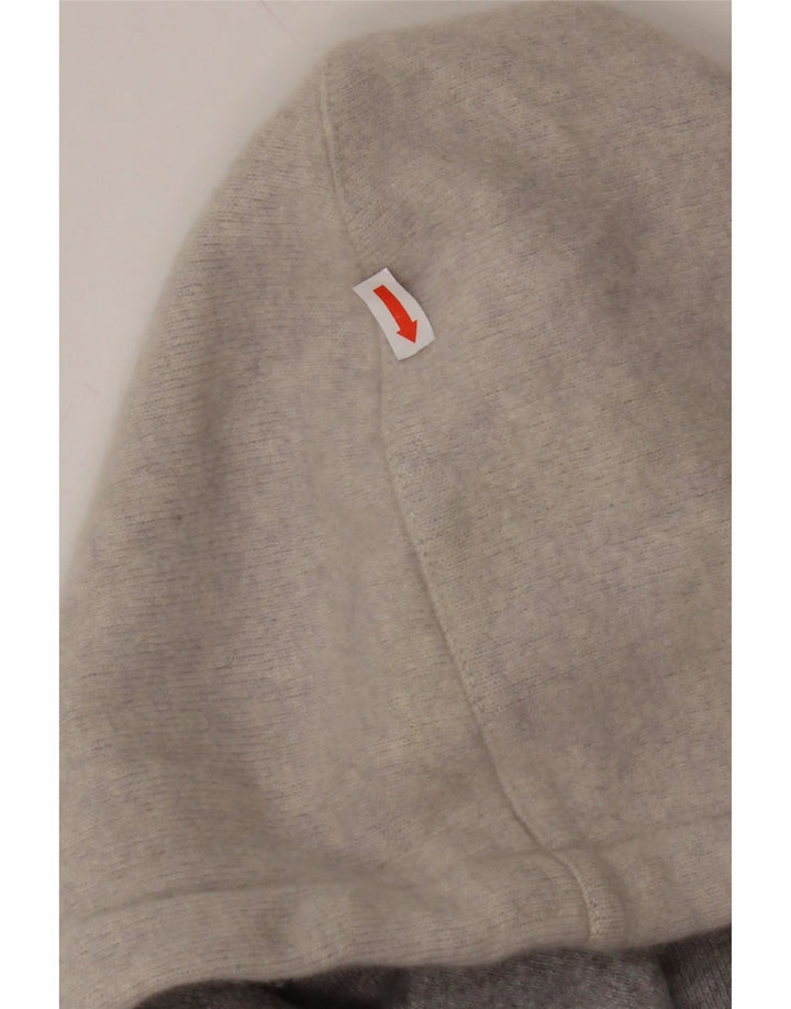 NORTH LANDS Womens Graphic Jumper Sweater UK 18 XL Grey Wool