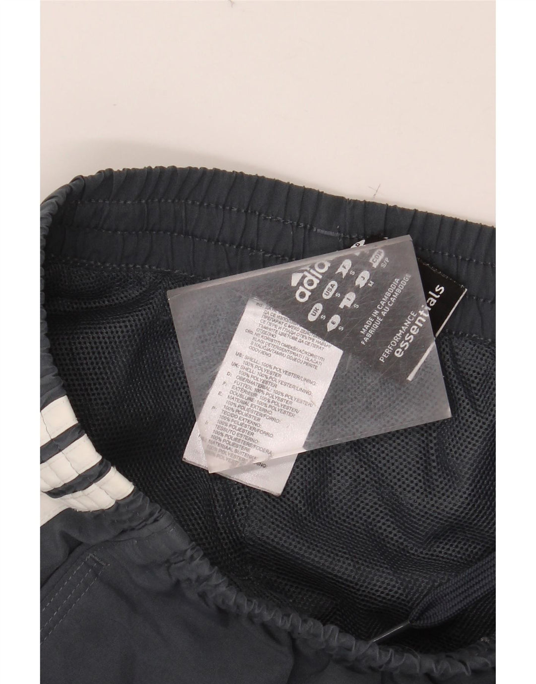 Pantaloncini sportivi ADIDAS Climalite da donna UK 10 piccoli poliestere blu navy