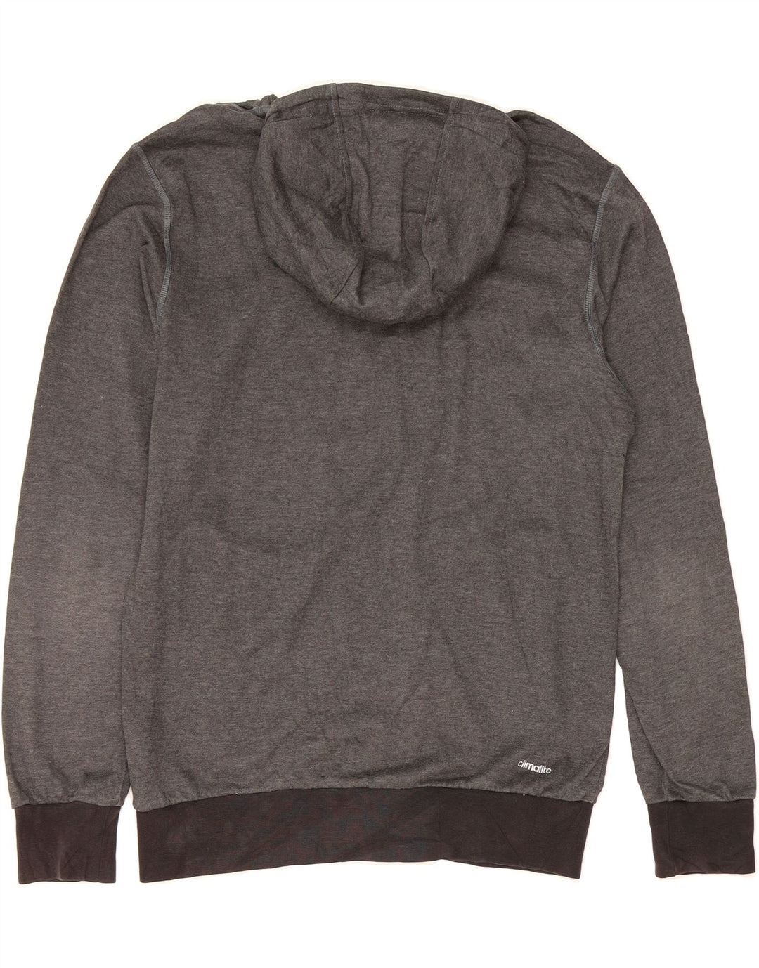 ADIDAS Mens Zip Hoodie Sweater Small Grey Colourblock Polyester Vintage Adidas and Second-Hand Adidas from Messina Hembry 