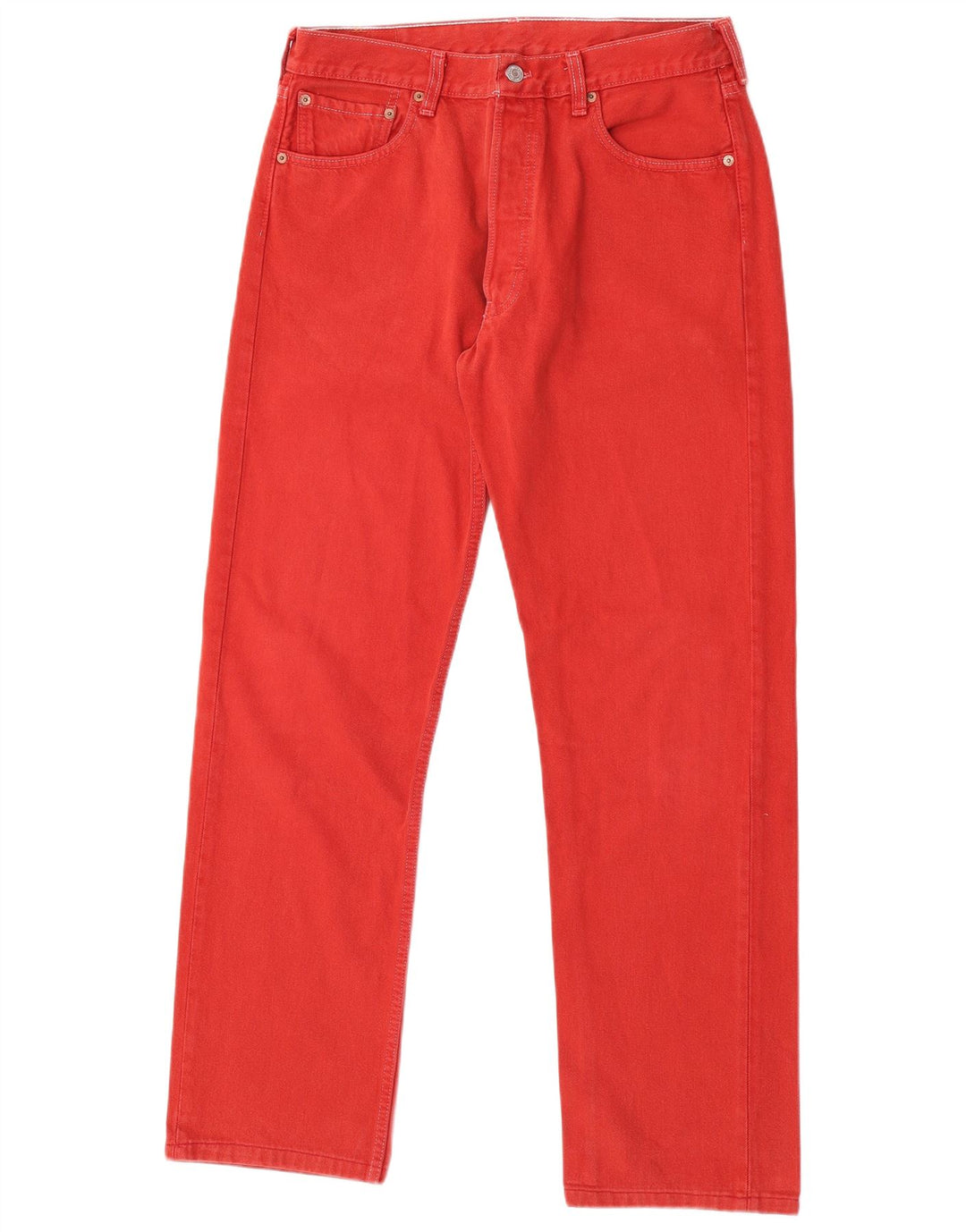 Levi's Uomo 501 Jeans dritti W34 L32 Cotone rosso