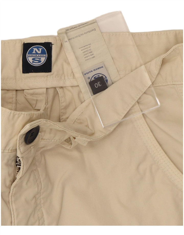 NORTH SAILS Mens Cargo Shorts W30 Medium Beige Cotton