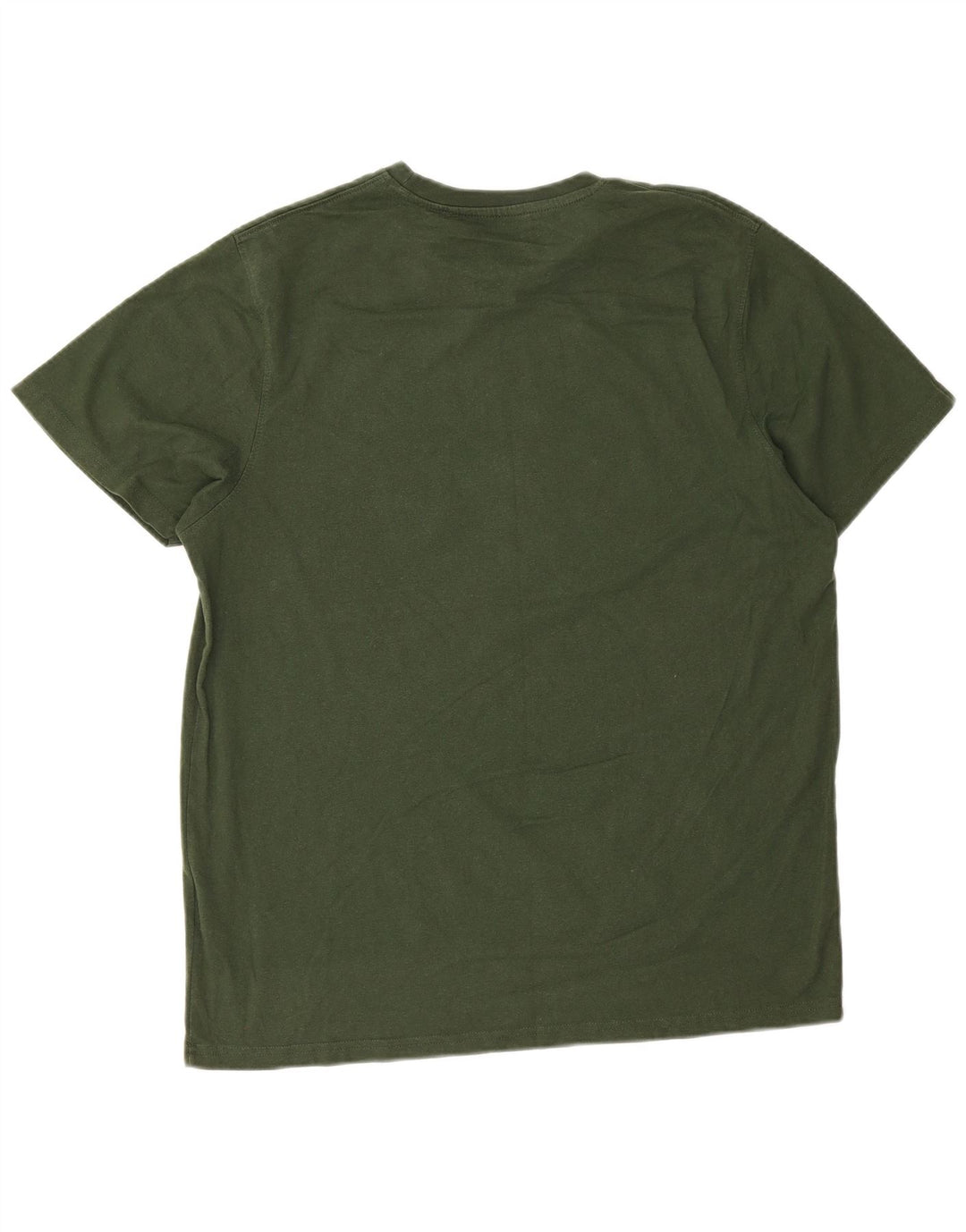 MOUNTAIN WAREHOUSE T-shirt grafica da uomo Top grande in cotone verde