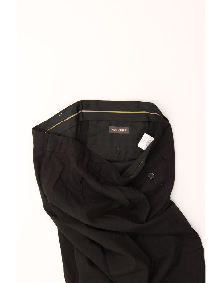 DOCKERS Womens Pegged Chino Trousers US 16 2XL W32 L25 Black Polyester Vintage Dockers and Second-Hand Dockers from Messina Hembry 