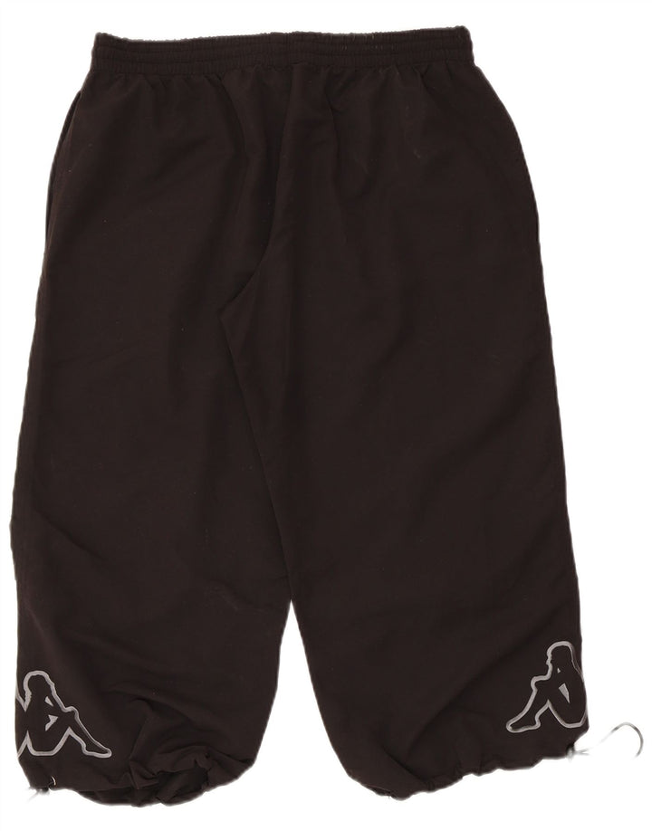 Pantaloni da tuta Capri con grafica KAPPA da uomo in poliestere nero medio