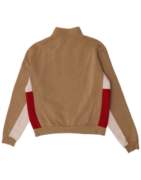Adidas - Felpa grafica da uomo, vestibilità ampia, maglione, piccolo, color beige
