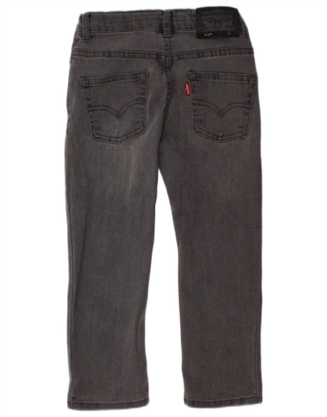 LEVI'S Ragazzi 512 Jeans slim affusolati 3-4 anni W20 L16 Cotone grigio