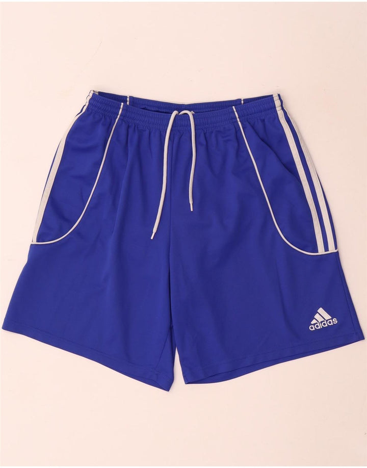 Pantaloncini sportivi Adidas Climalite da uomo grandi in poliestere blu