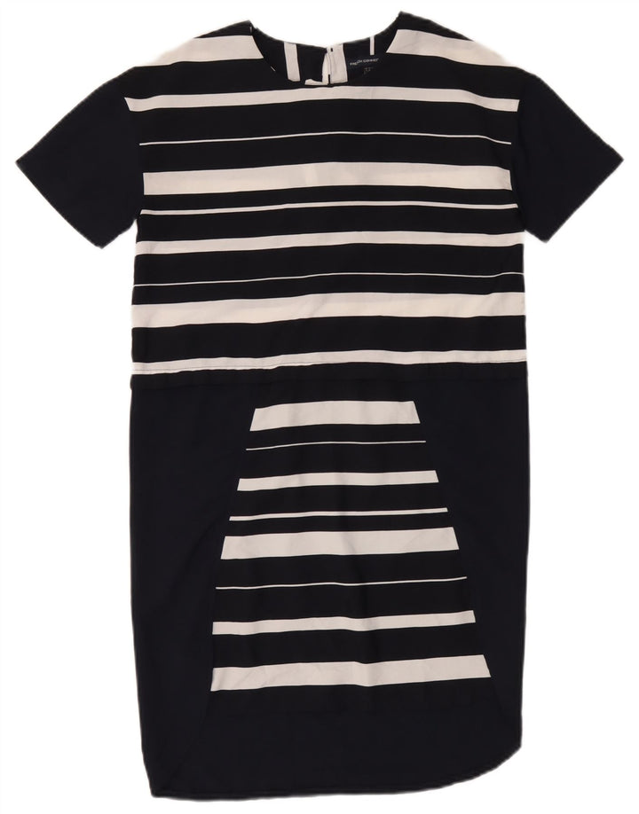 Abito a trapezio da donna French Connection UK 6 XS Poliestere a righe blu navy