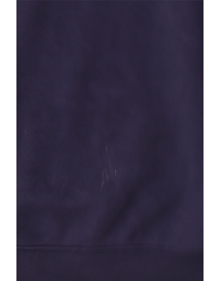 Felpa con cappuccio grafica da uomo Nike Large in cotone blu navy