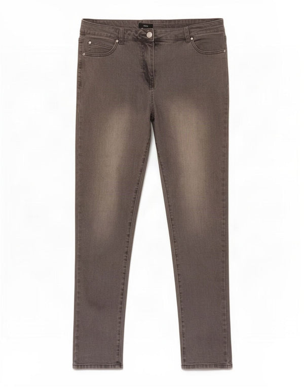 Jeans skinny da donna M&Co UK 14 Large W30 L29 Cotone grigio