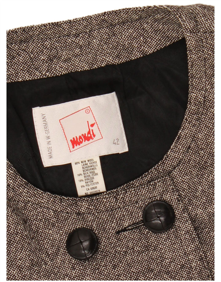 Giacca bolero doppio petto da donna MONDI EU 42 grande lana grigia