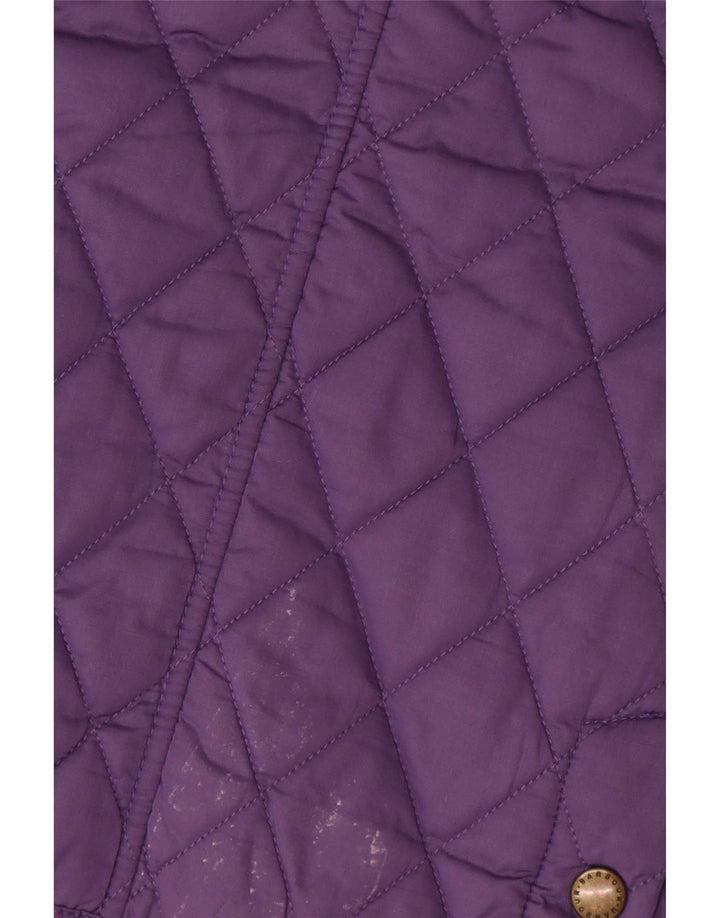 Giacca trapuntata da donna Barbour UK 12 Poliestere viola medio