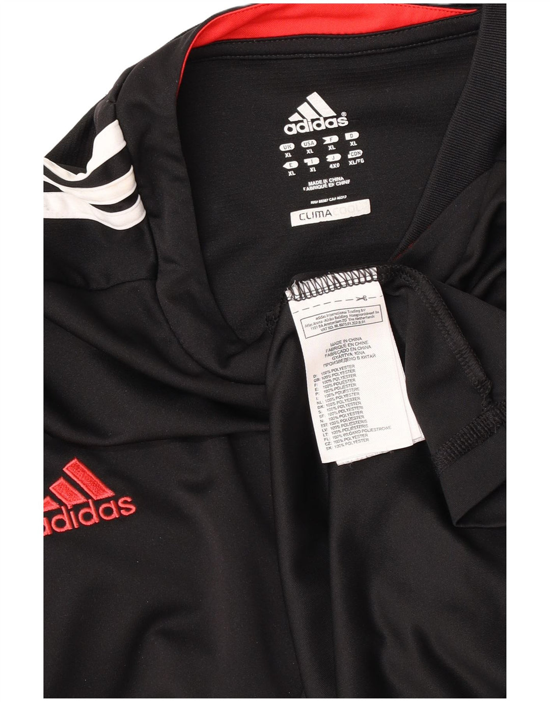 T-shirt Adidas Climacool da uomo Top XL poliestere nero