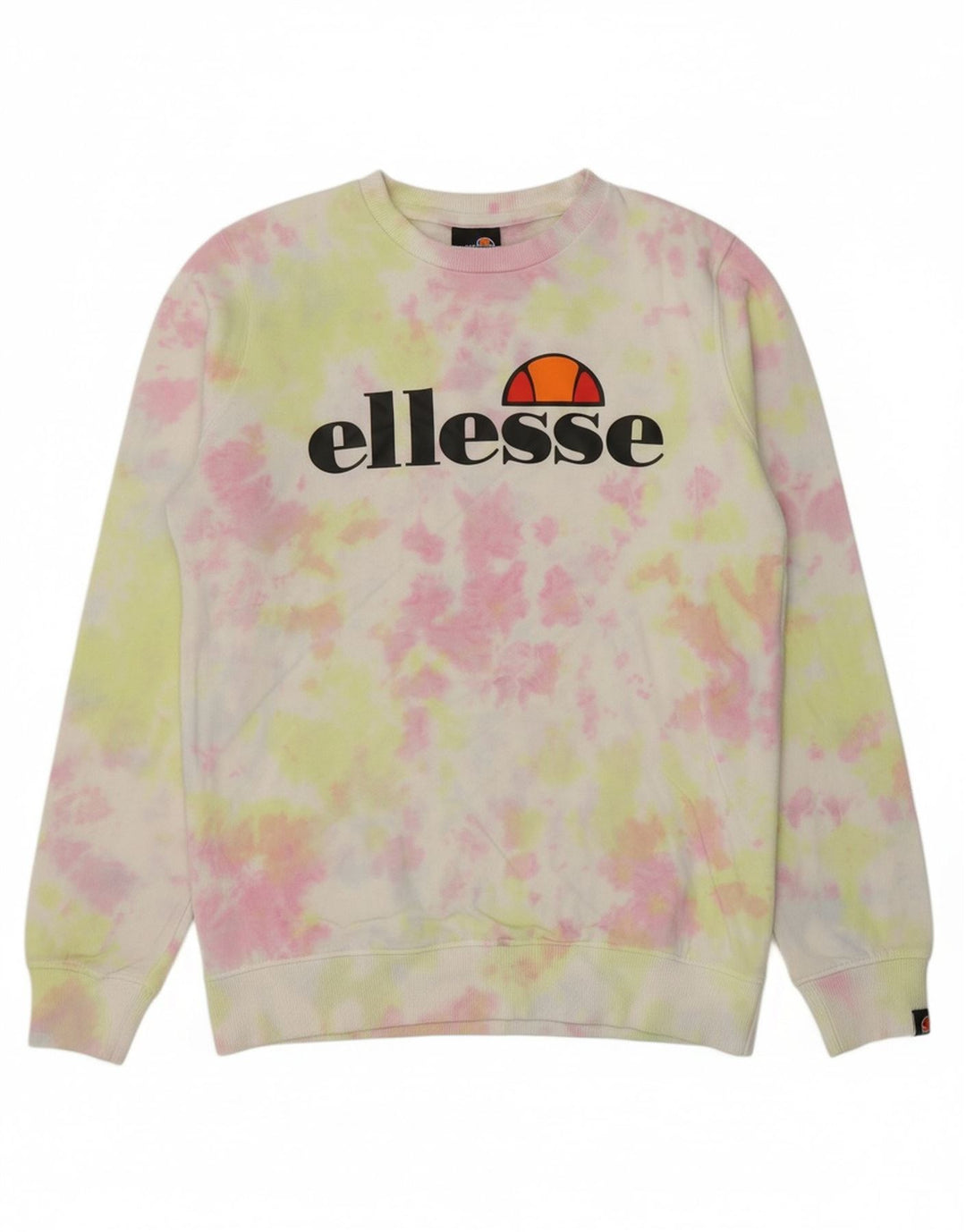 ELLESSE Girls Graphic Sweatshirt Jumper 13-14 Years Multicoloured Tie Dye