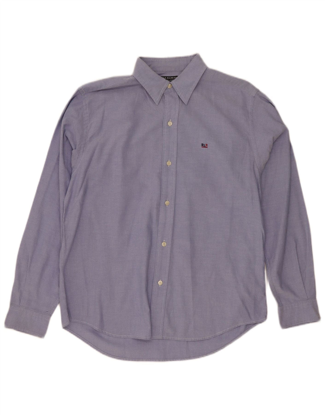 Camicia da uomo Ralph Lauren classica in cotone blu medio