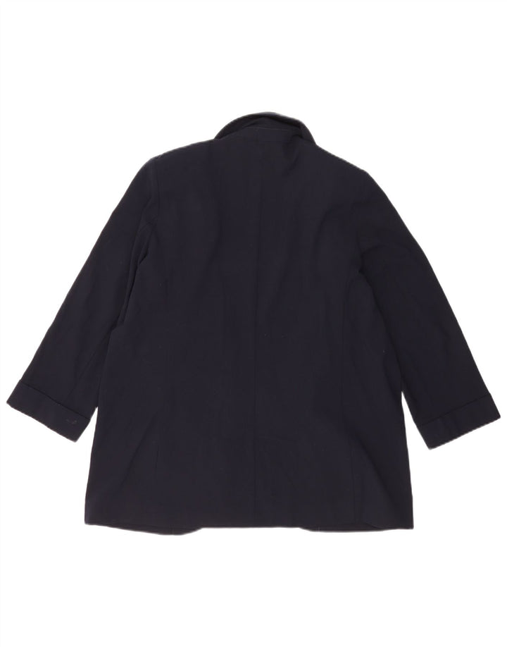 Giacca blazer aperta con maniche a 3/4 Marks & Spencer da donna UK 12 blu navy medio