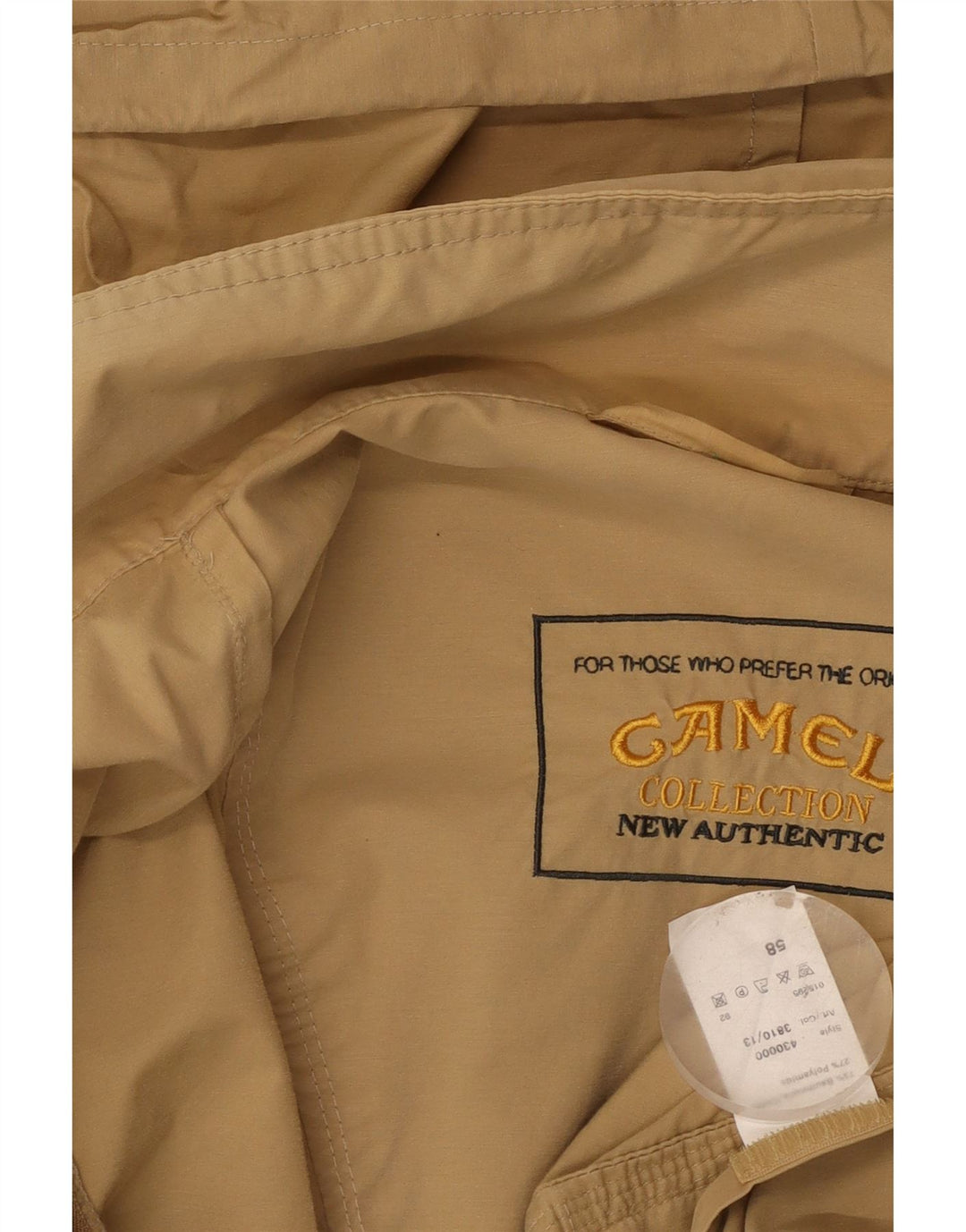 Giacca utilitaria con cappuccio da uomo Camel EU 58 2XL Cotone beige