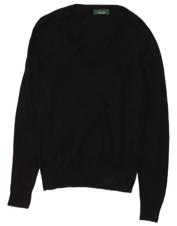 Maglione Zara da uomo con scollo a V nero medio