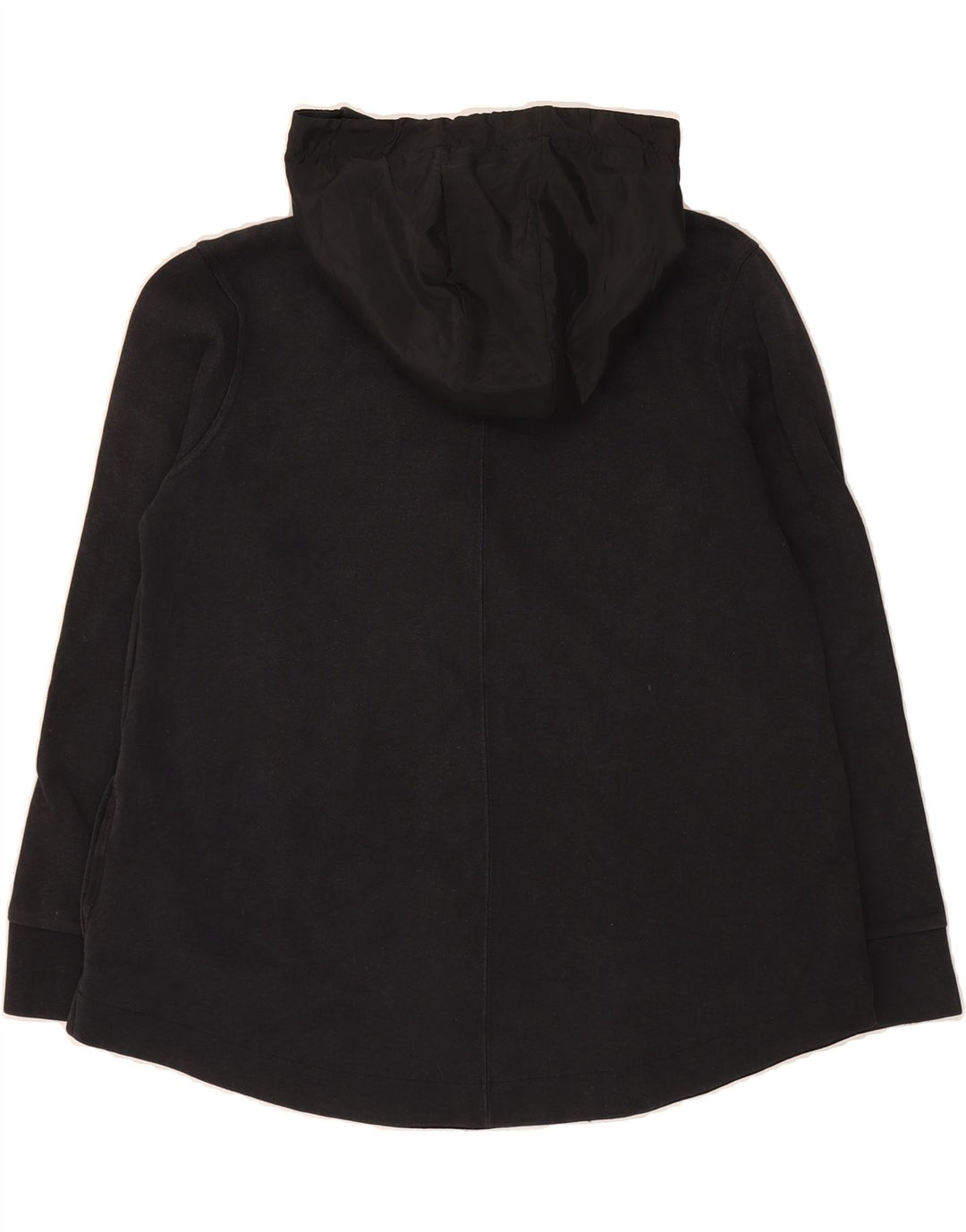 NIKE Womens Zip Hoodie Sweater UK 14 Medium Black Cotton Vintage Nike and Second-Hand Nike from Messina Hembry 