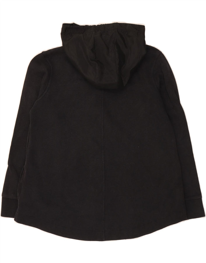 NIKE Womens Zip Hoodie Sweater UK 14 Medium Black Cotton Vintage Nike and Second-Hand Nike from Messina Hembry 