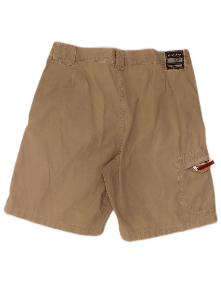 Pantaloncini cargo da uomo Murphy & Nye W32 cotone beige medio