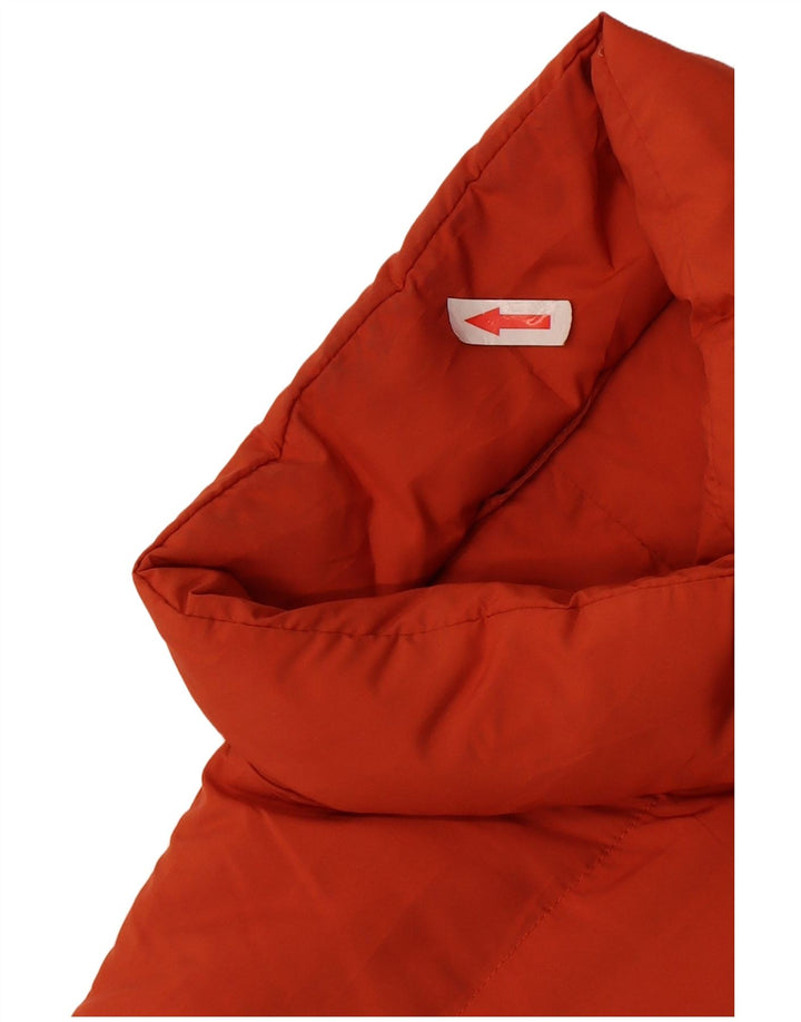 Giacca imbottita vintage da donna UK 14 media rossa