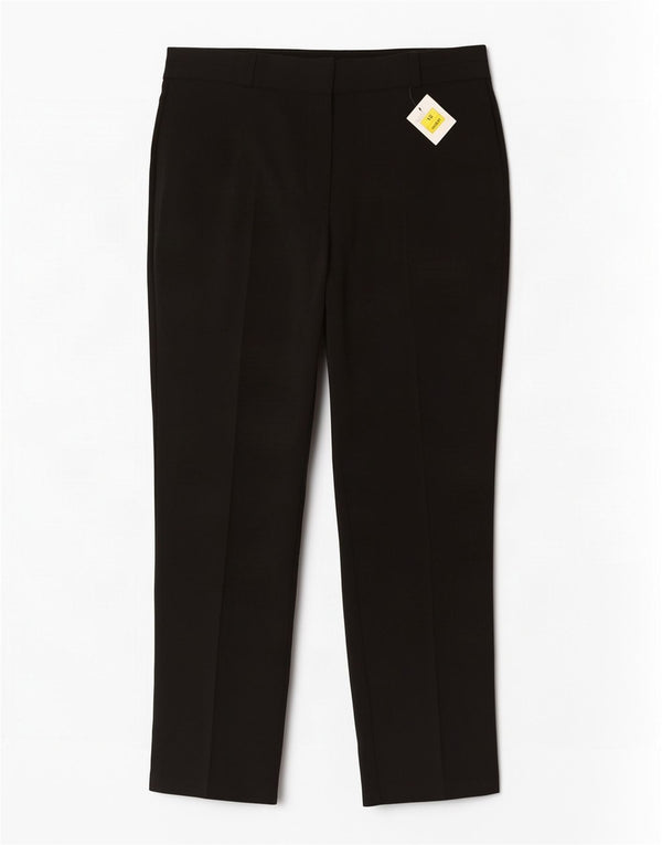 Pantaloni da abito dritti da donna Marks & Spencer UK 16 Large W36 L28 Neri
