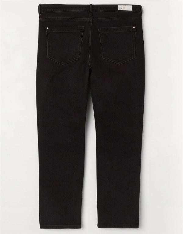 Jeans slim Marks & Spencer da donna Lily Crop UK 18 XL W36 L26 cotone nero