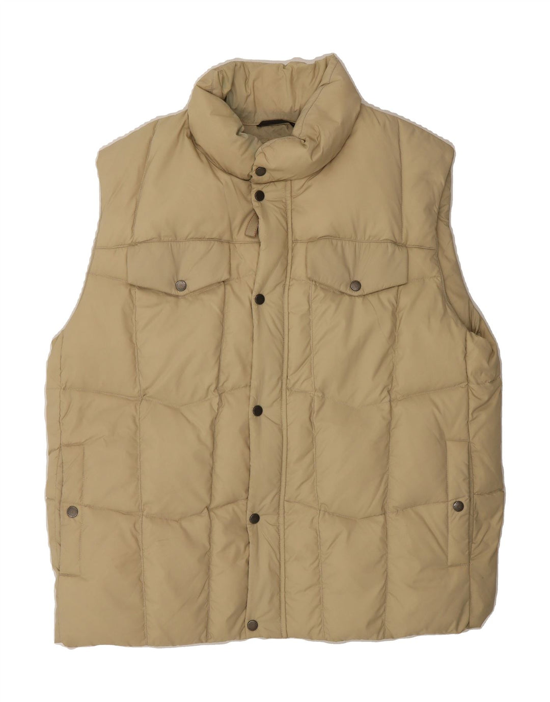 INVICTA Mens Padded Gilet UK 42 XL Beige Polyester Vintage Invicta and Second-Hand Invicta from Messina Hembry 
