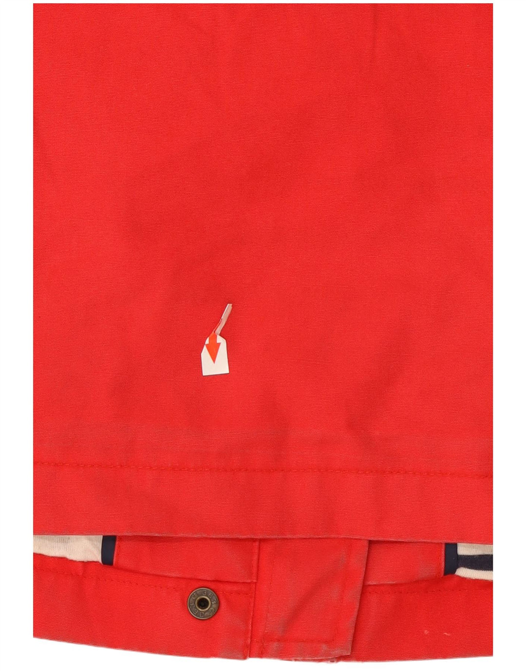 Giacca antipioggia con cappuccio da donna Joules UK 14 grande cotone rosso